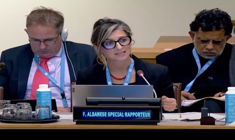 Statement in Support of Francesca Albanese, UN Special Rapporteur on the situation of human rights in the Palestinian Territory occupied since 1967