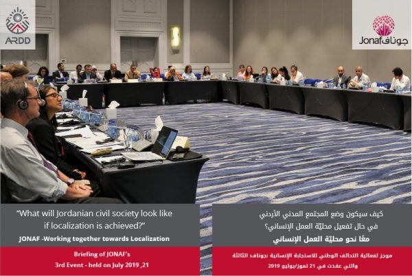What will Jordanian civil society look like if localization is achieved? JONAF -Working together towards Localization