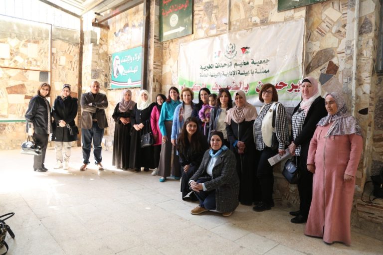 Al Nahda Women Network inspects the conditions of Al Wehdat camp.. and calls for limiting the continuing social and economic consequences for families
