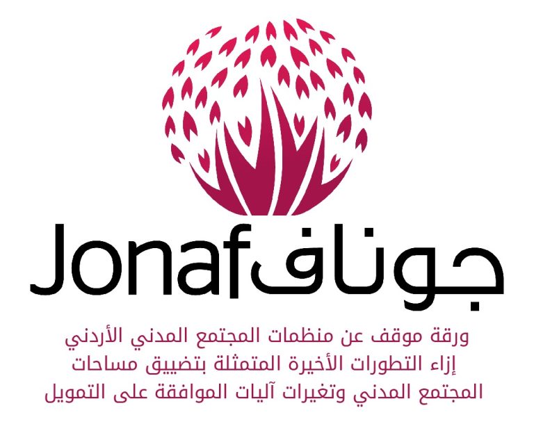 ورقة موقف صادرة عن منظمات المجتمع المدني الأردني إزاء التطورات الأخيرة المتمثلة بتضييق مساحات المجتمع المدني وتغيرات آليات الموافقة على التمويل