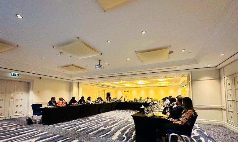 The Jordanian Civil society and the government representatives participate in a follow up meeting to draft an action plan to implement the recommendations of the New Partnership Paradigm strategic workshop