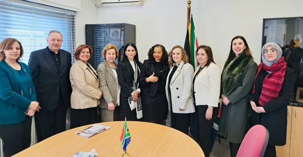 Solidarity Visit to the South African Embassy in Jordan by ARDD, Civil Society, and Private Sector Delegation